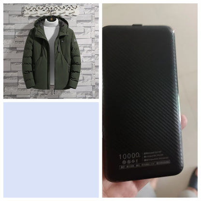 11-zone Heating Jacket Winter USB Carbon Fiber Heating