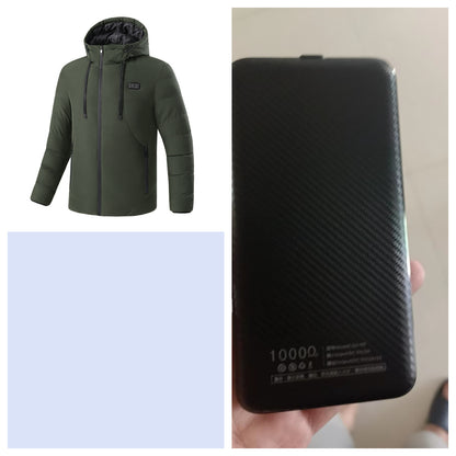 11-zone Heating Jacket Winter USB Carbon Fiber Heating