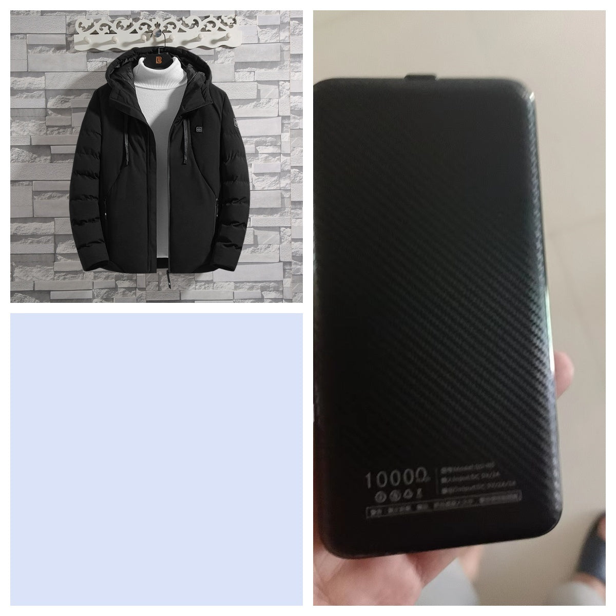 11-zone Heating Jacket Winter USB Carbon Fiber Heating