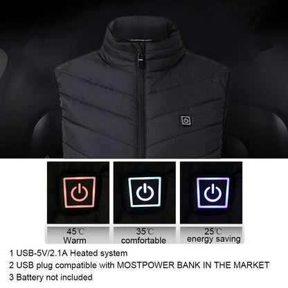 Heated Vest Smart Electric Heating Jacket Men Women Waistcoat Winter