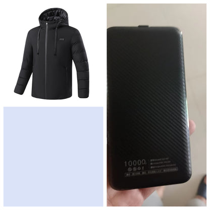 11-zone Heating Jacket Winter USB Carbon Fiber Heating