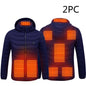 Men's Intelligent 8-zone Heating Stand Collar Hooded