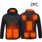 Men's Intelligent 8-zone Heating Stand Collar Hooded