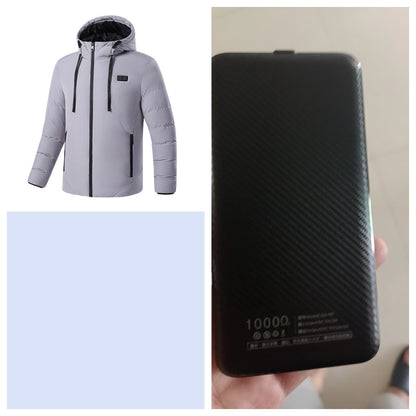 11-zone Heating Jacket Winter USB Carbon Fiber Heating